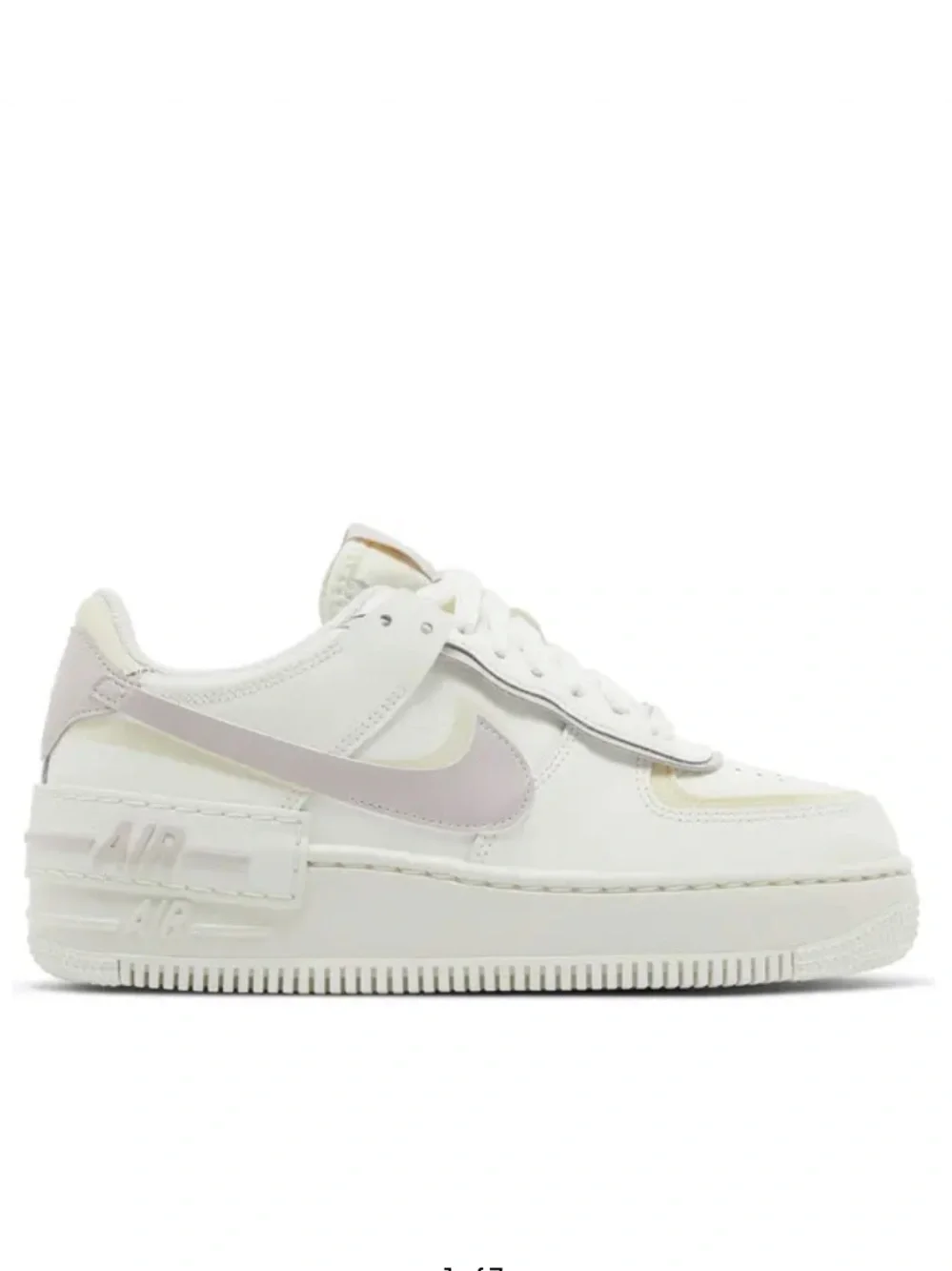 Nike | Women’s Pale Yellow/Lavender Air Force 1 Low-Top Platform Sneakers Sz 8.5